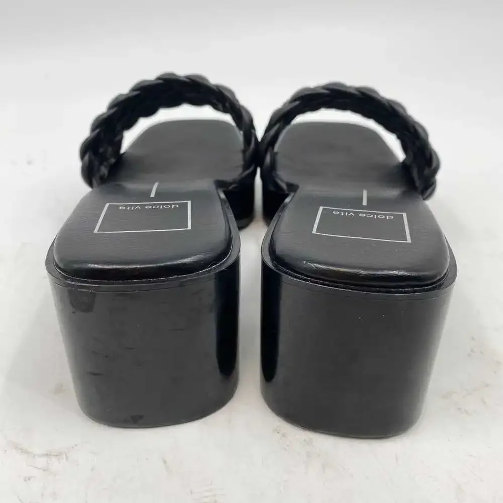 Dolce Vita Black Woven Slip-On Platform Sandals | Women’s US8 - Picture 7 of 13